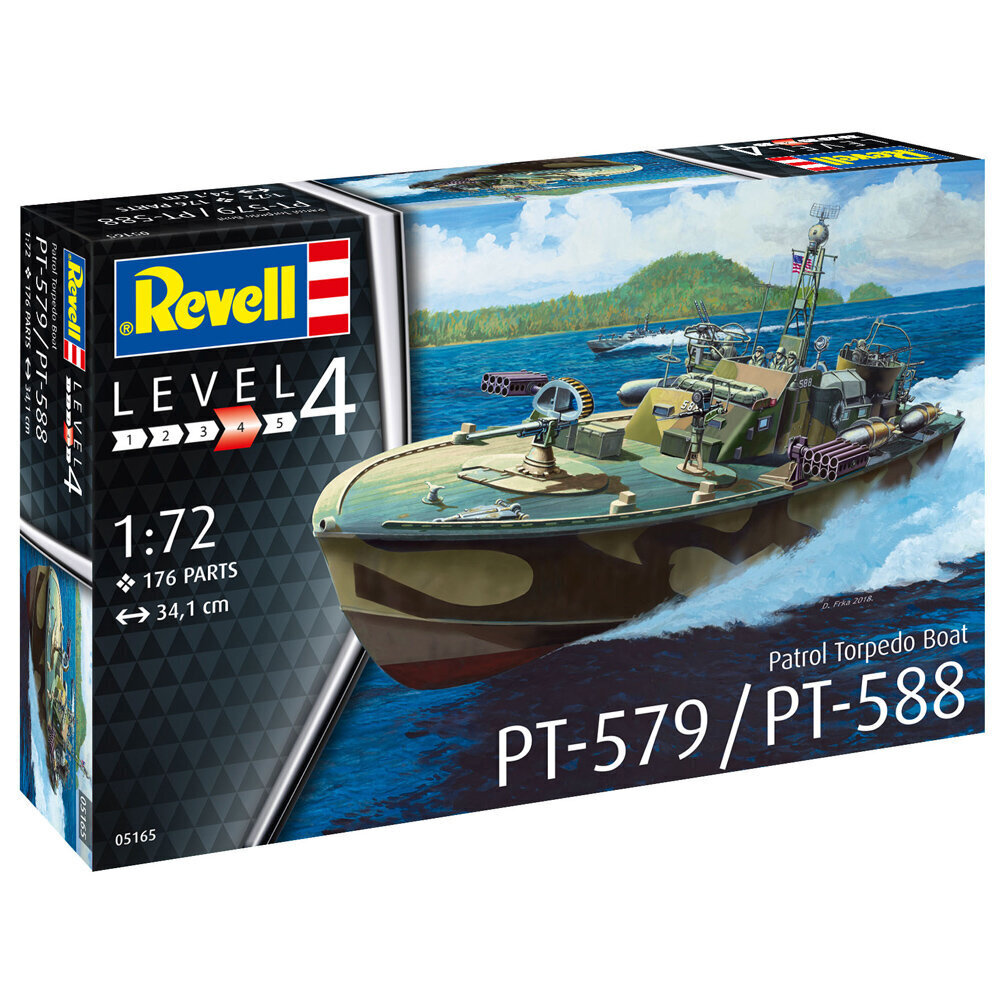 Revelli PATROL Torpedo Boat P-588/PT-57 līmējamais modelis цена и информация | Konstruktori | 220.lv