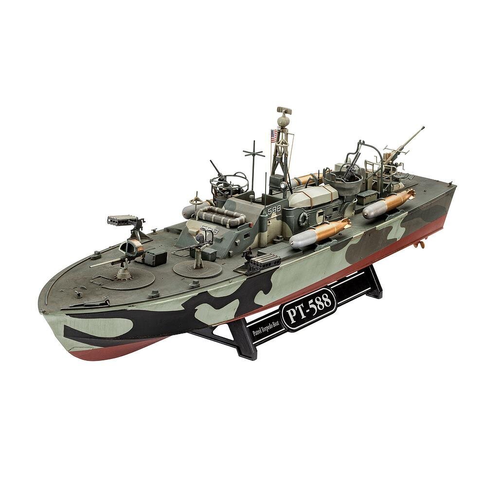 Revelli PATROL Torpedo Boat P-588/PT-57 līmējamais modelis цена и информация | Konstruktori | 220.lv