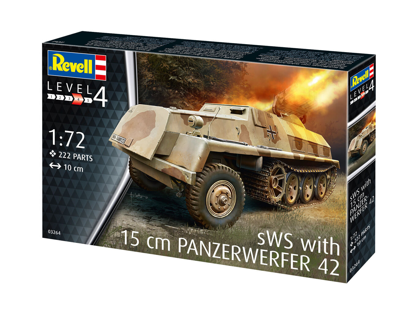 Revell 15 cm Panzerwerfer 42 auf sWS 1:72 līmējamais modelis цена и информация | Konstruktori | 220.lv