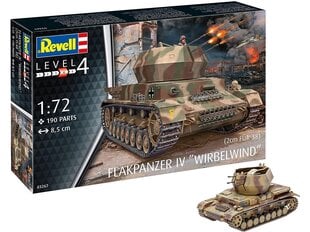 Сборная пластиковая модель Revell - Flakpanzer IV Wirbelwind (2 см Flak 38), 1/72, 03267 цена и информация | Kонструкторы | 220.lv