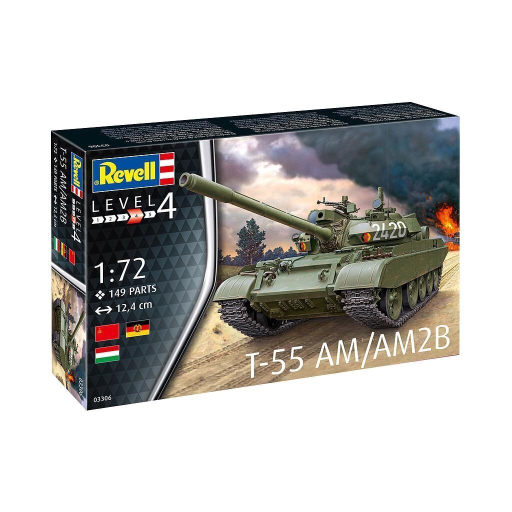 Revell T-55AM/T-55AM2B 1:72 līmējamais modelis цена и информация | Konstruktori | 220.lv