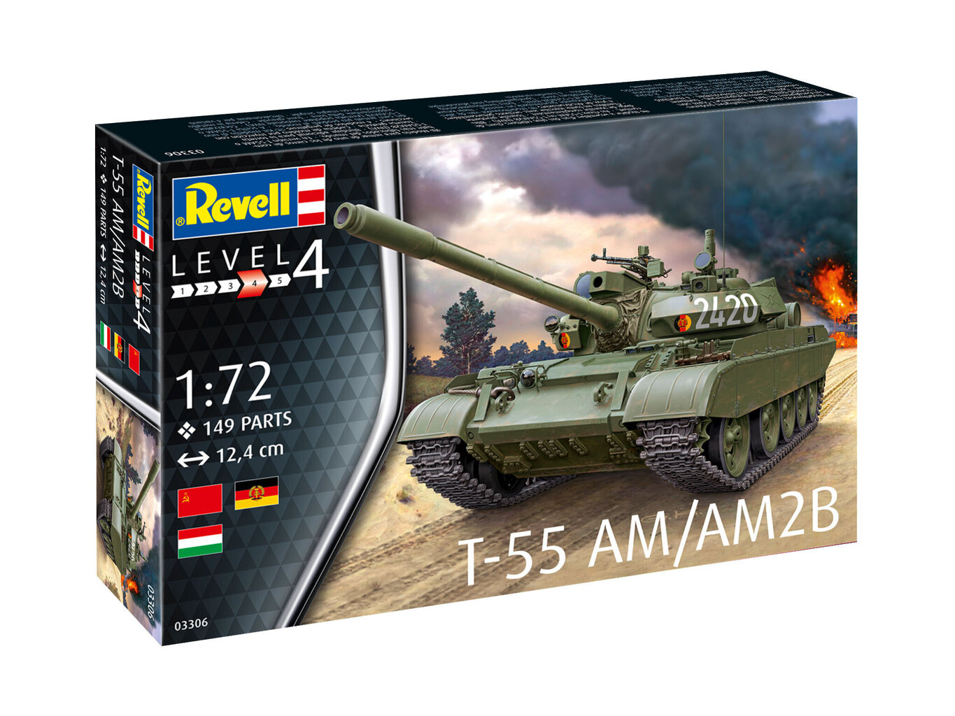 Revell T-55AM/T-55AM2B 1:72 līmējamais modelis цена и информация | Konstruktori | 220.lv