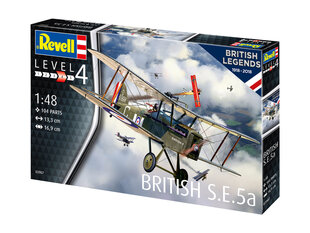 Клеящаяся модель самолета Revell RAF: British SE 5a 1:48, 104 д. цена и информация | Kонструкторы | 220.lv
