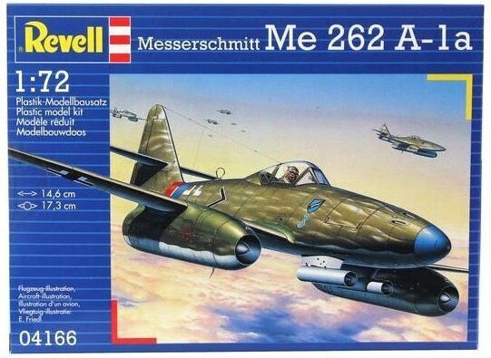 Modelis Messerschmitt Me 262 A-1a 04166R цена и информация | Konstruktori | 220.lv