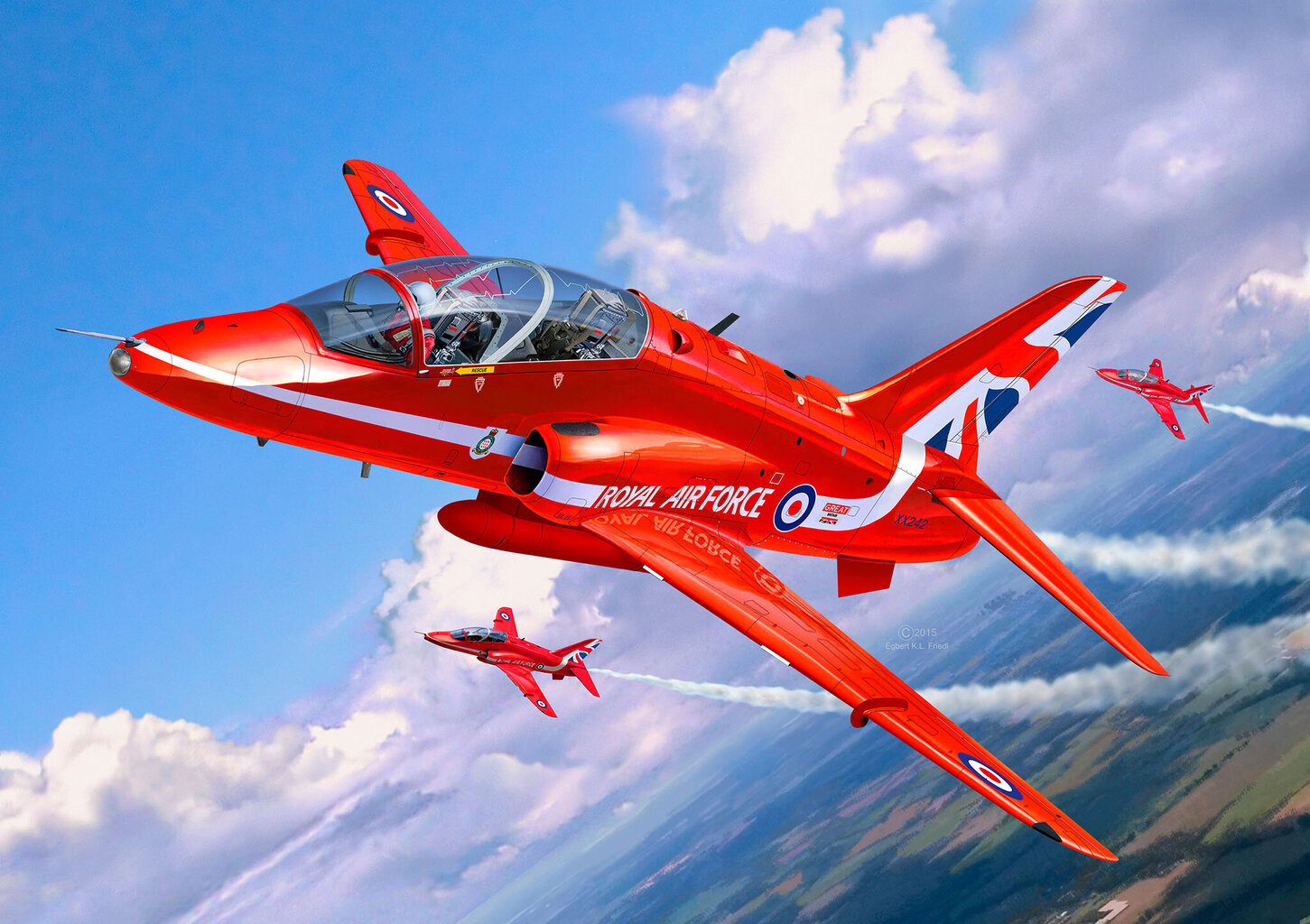 Modelis BAe HAWK T.1 RED ARROWS 04921R cena un informācija | Konstruktori | 220.lv