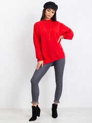 Pamata sarkans kokvilnas sporta krekls. cena un informācija | Sieviešu džemperi | 220.lv