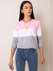 RUE PARIS Sieviešu gaiši rozā sporta krekls. cena un informācija | Sieviešu džemperi | 220.lv