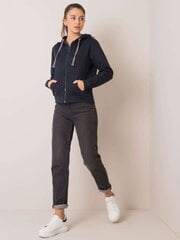 JŪS NEZINAT Navy Blue Zip Up Hoodie Shopping bez sajūtas cena un informācija | Sieviešu džemperi | 220.lv