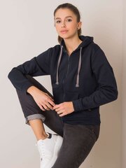 JŪS NEZINAT Navy Blue Zip Up Hoodie Shopping bez sajūtas цена и информация | Женские кофты | 220.lv