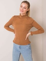 RUE PARIS Brūns svītrains džemperis. cena un informācija | Sieviešu džemperi | 220.lv