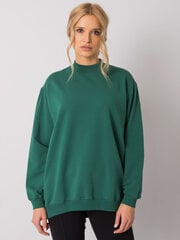 Pamata tumši zaļa kokvilnas sporta krekls. cena un informācija | Sieviešu džemperi | 220.lv