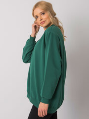 Pamata tumši zaļa kokvilnas sporta krekls. cena un informācija | Sieviešu džemperi | 220.lv