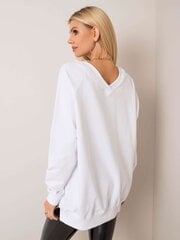 RUE PARIS Balta kokvilnas sporta krekls. cena un informācija | Sieviešu džemperi | 220.lv
