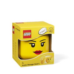 LEGO большой ящик для хранения вещей в форме головы для девочек цена и информация | Конструкторы и кубики | 220.lv