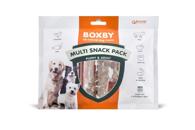 BOXBY SUŅU GARDUMS MULTI SNACK PACK 25G N6 cena un informācija | Gardumi suņiem | 220.lv