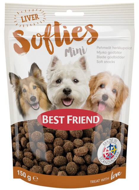 Best Friend Softies Mini suņu kārums ar aknām, 150g цена и информация | Gardumi suņiem | 220.lv