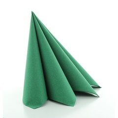Салфетки Linclass® Airlaid Dark Green 40x40см (12шт) цена и информация | Скатерти, салфетки | 220.lv