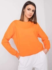 RUE PARIS Oranžs sporta krekls bez kapuces. cena un informācija | Sieviešu džemperi | 220.lv