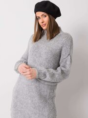 Pelēka adīta kleita. cena un informācija | Sieviešu džemperi | 220.lv