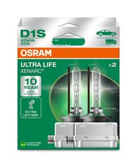 Automašīnas spuldzes Osram 66140ULT-HCB D1S 35W Ultra Life, 2 gab. cena un informācija | Auto spuldzes | 220.lv