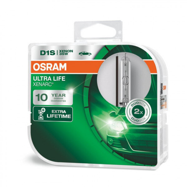 Automašīnas spuldzes Osram 66140ULT-HCB D1S 35W Ultra Life, 2 gab. цена и информация | Auto spuldzes | 220.lv