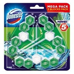 Tīrītājs-atsvaidzinātājs DOMESTOS Trio Pine, 3X55g cena un informācija | Tīrīšanas līdzekļi | 220.lv