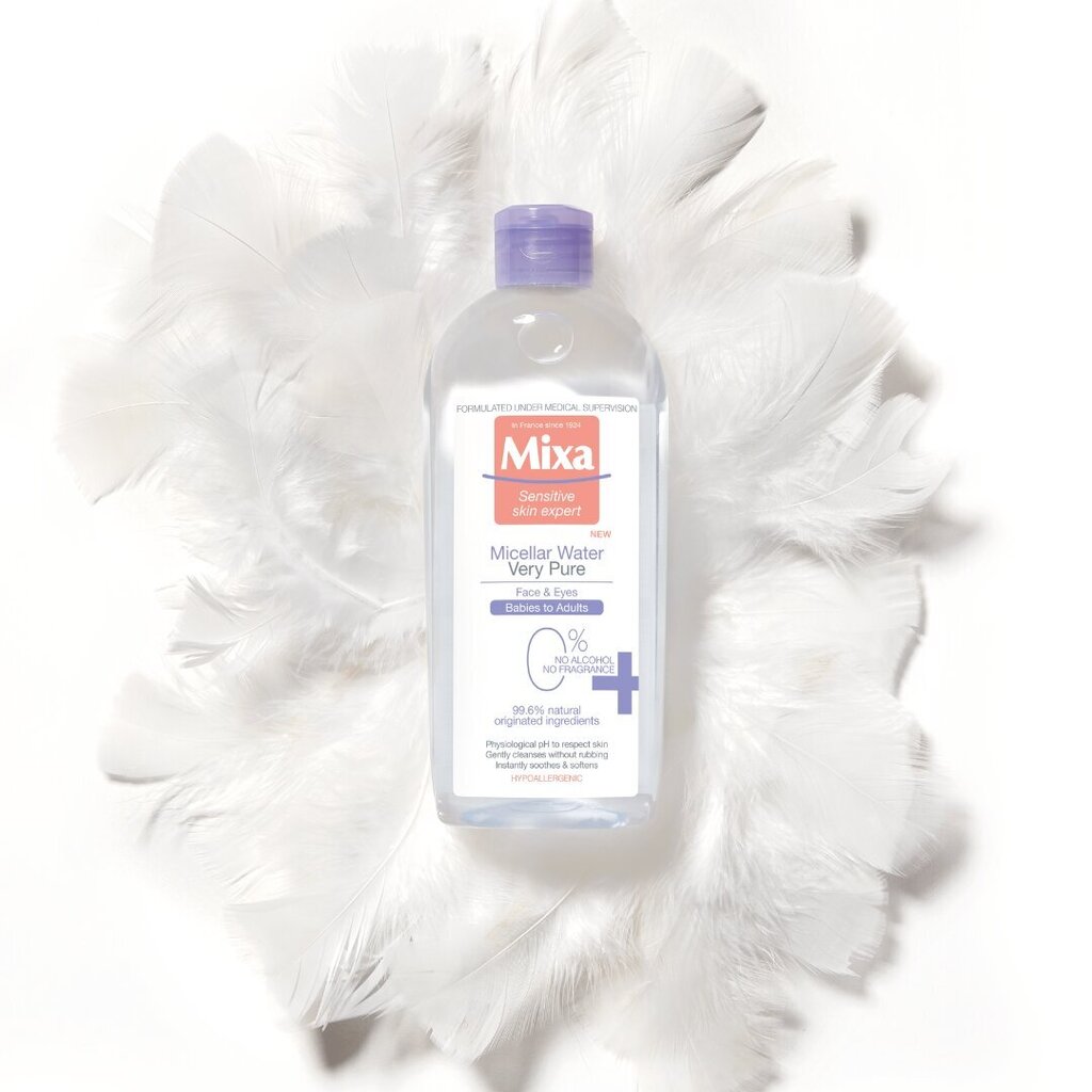 Micelārais ūdens Mixa Very Pure 400 ml cena un informācija | Sejas ādas kopšana | 220.lv