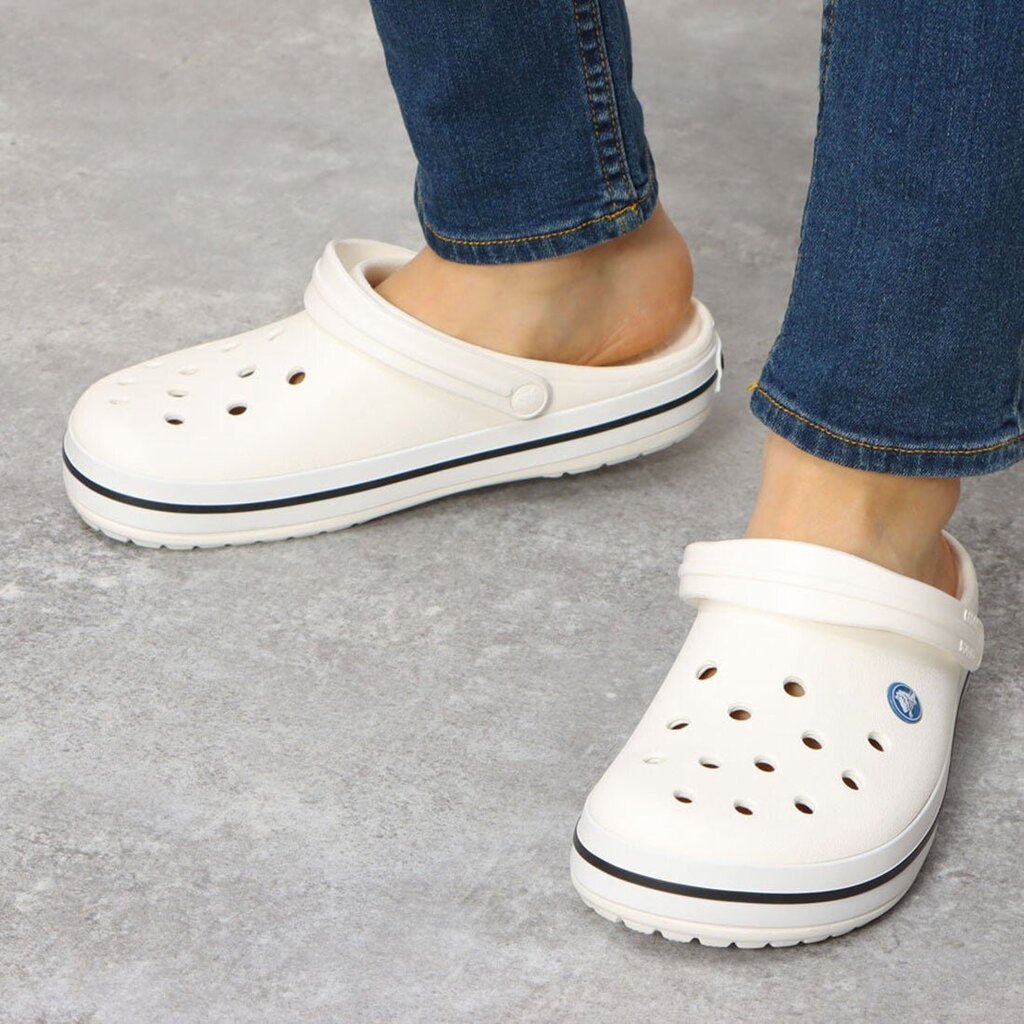 Crocs™ unisex apavi CROCBAND, balti цена и информация | Iešļūcenes, čības sievietēm | 220.lv