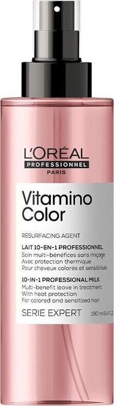 Daudzfunkcionālais matu aerosols krāsoštiem matiem L’Oreal Professionnel Serie Expert Vitamino Color 10in1, 190 ml цена и информация | Matu uzlabošanai | 220.lv