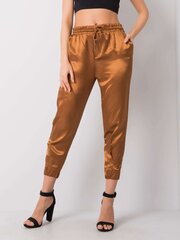 Женские брюки RUE PARIS, коричневые  цена и информация | Женские брюки | 220.lv