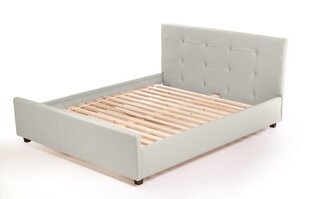 Кровать Venecija, искусственная кожа, белый 5007 цена и информация | Кровати | 220.lv