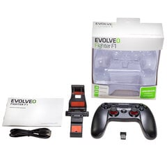 EVOLVEO Fighter F1, bezvadu spēļu pults datoram, PlayStation 3 cena un informācija | Spēļu kontrolieri | 220.lv
