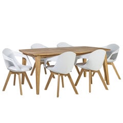 Комплект для столовой RETRO-STUART стол и 6 стульев  цена и информация | Комплекты мебели для столовой | 220.lv