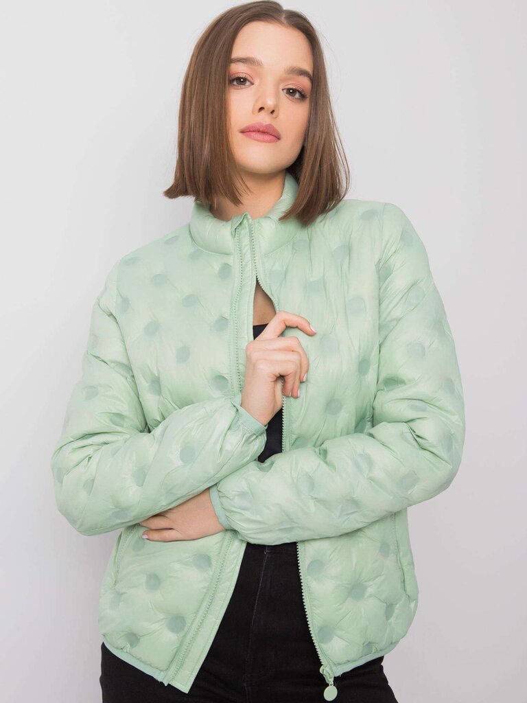 Gaiši zaļa pārejas jaka bez kapuces. cena un informācija | Sieviešu virsjakas | 220.lv
