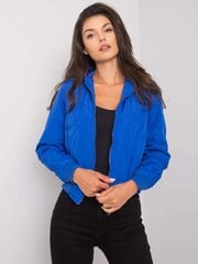 Sieviešu zilā stepēta jaka. cena un informācija | Sieviešu virsjakas | 220.lv