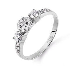 Золотое кольцо с бриллиантами 09TPZ500155 09TPZ500155 цена и информация | Кольца | 220.lv