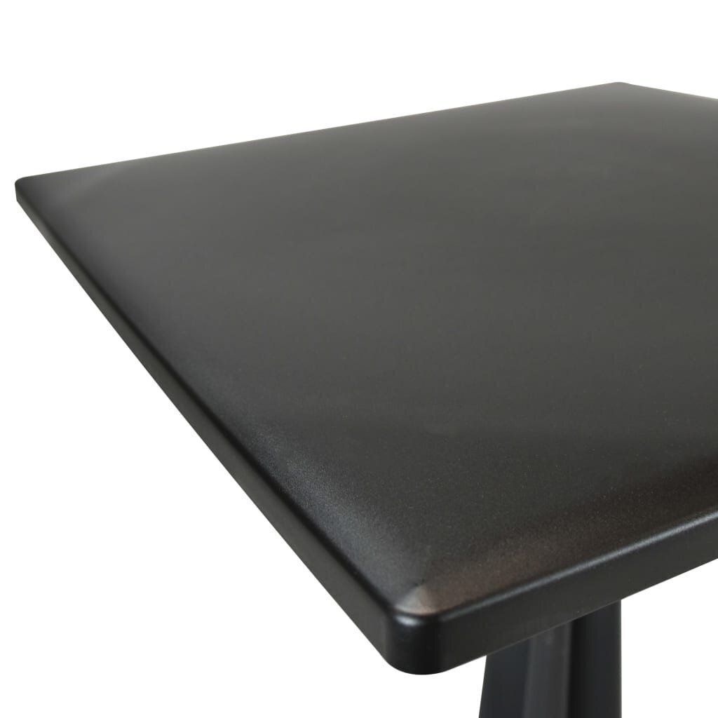 vidaXL dārza galds, antracītpelēks, 70x70x71,7 cm, plastmasa cena un informācija | Dārza galdi | 220.lv