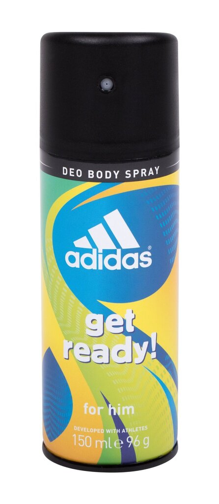 Dezodorants Adidas Get Ready 150 ml цена и информация | Parfimēta vīriešu kosmētika | 220.lv