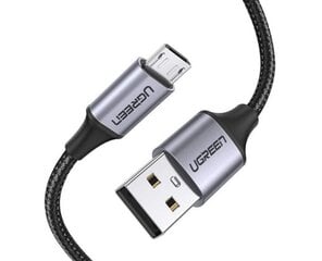 Ugreen US290 mikro USB kabelis, QC 3.0 2.4A, 1 m, melns цена и информация | Кабели и провода | 220.lv