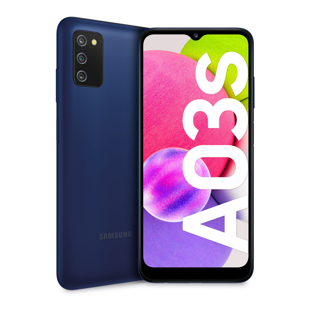 Samsung Galaxy A03s, 32GB, Dual SIM, Blue cena un informācija | Mobilie telefoni | 220.lv