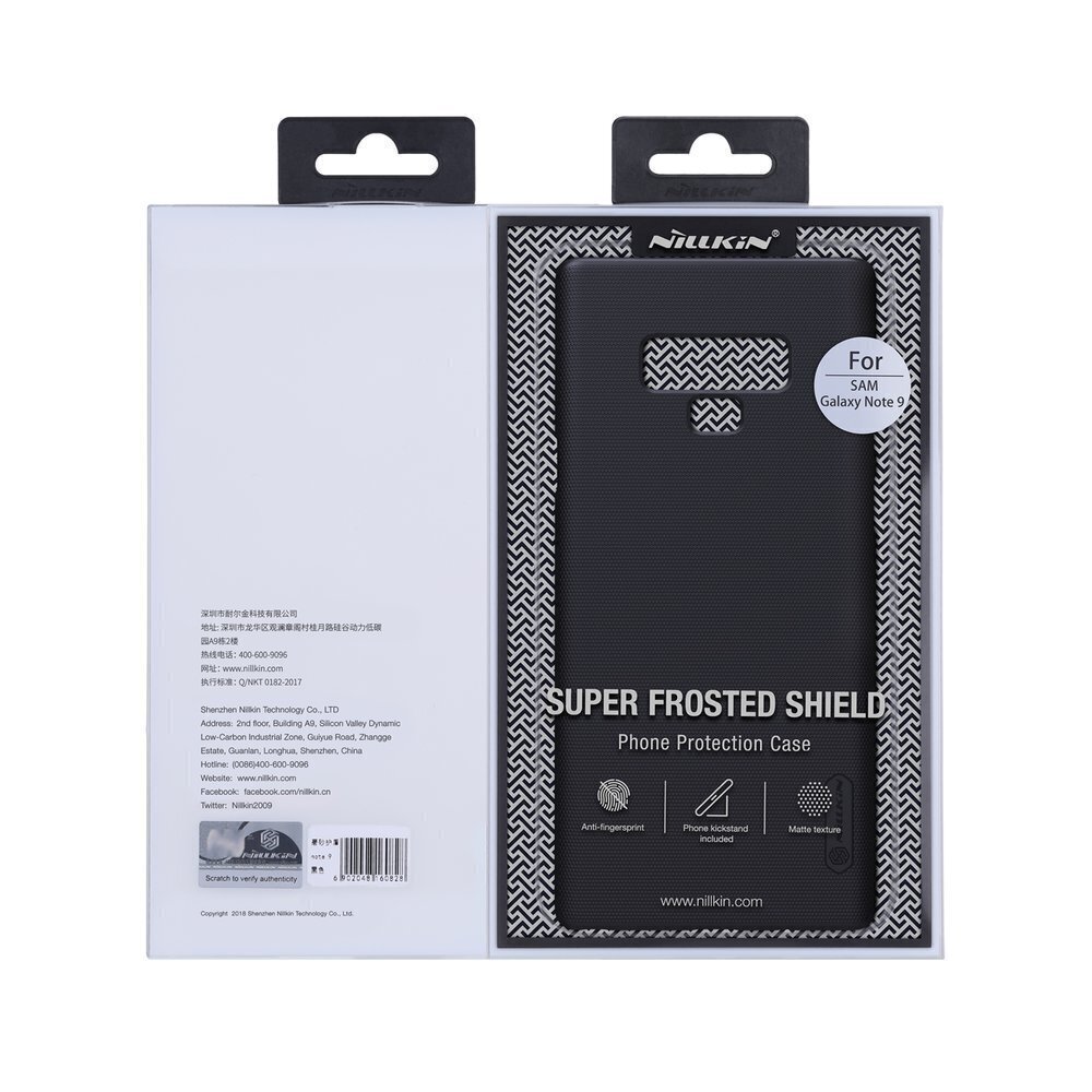 Nillkin Super Frosted Shield Case + kickstand, piemērots Samsung Galaxy S21 Ultra 5G, melns цена и информация | Telefonu vāciņi, maciņi | 220.lv