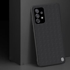 Nillkin Textured Case rugged cover with gel frame and nylon on the back, piemērots Samsung Galaxy A72 4G, melns cena un informācija | Telefonu vāciņi, maciņi | 220.lv