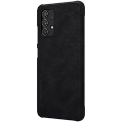 Nillkin Qin original leather case cover, piemērots Samsung Galaxy A32 4G, melns cena un informācija | Telefonu vāciņi, maciņi | 220.lv