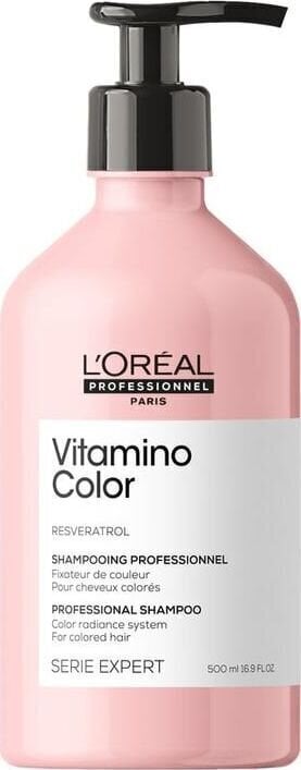 Šampūns krāsotiem matiem L’Oreal Professionnel Serie Expert Vitamino Color 500 ml цена и информация | Šampūni | 220.lv