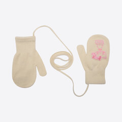 Кулачные перчатки на шнурке для младенцев Rak R-124, бежевые цена и информация | Зимняя одежда для детей | 220.lv