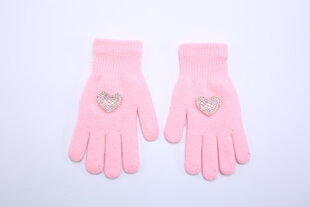 Перчатки для девочек Rak R-169, розовые цена и информация | Зимняя одежда для детей | 220.lv