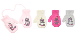 Кулачные перчатки на шнурке для младенцев Rak R-115, серые цена и информация | Зимняя одежда для детей | 220.lv