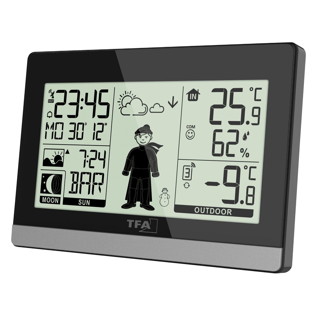 Bezvadu meteoroloģiskā stacija TFA Weather boy cena un informācija | Meteostacijas, āra termometri | 220.lv
