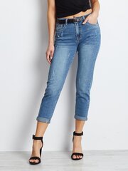 Sieviešu zilas džinsu bikses. cena un informācija | Sieviešu džinsi | 220.lv