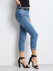 Женские синие джинсовые брюки. цена и информация | Женские джинсы | 220.lv